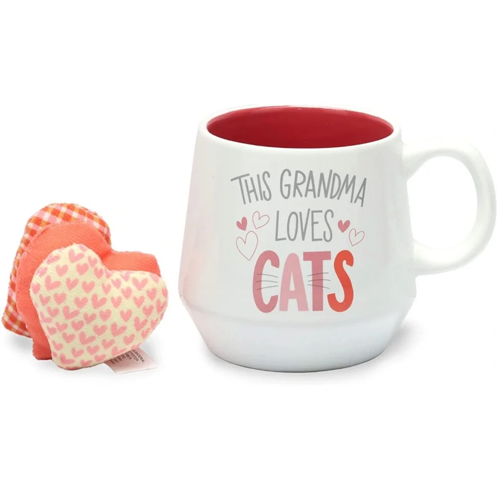 This Grandma Loves Cats Mug and Cat Toy Set - Great Gift Idea 4 Pet Owners HPx4